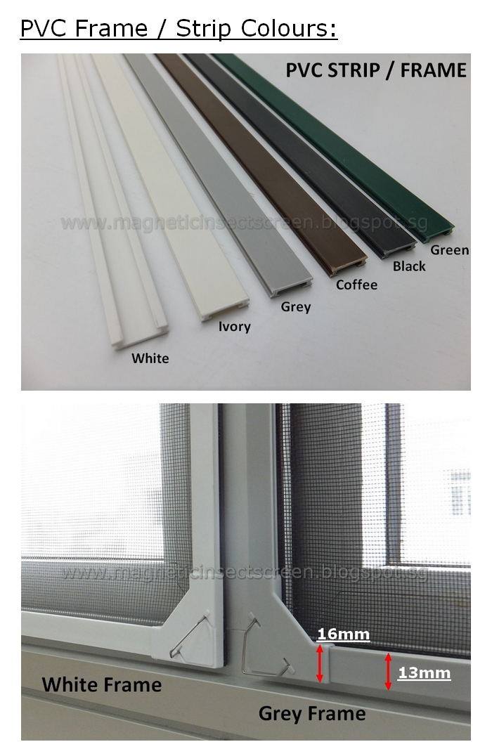 DIY Magnetic Mosquito Net / Insect Screen Kit (Flyscreen) White Grey ...