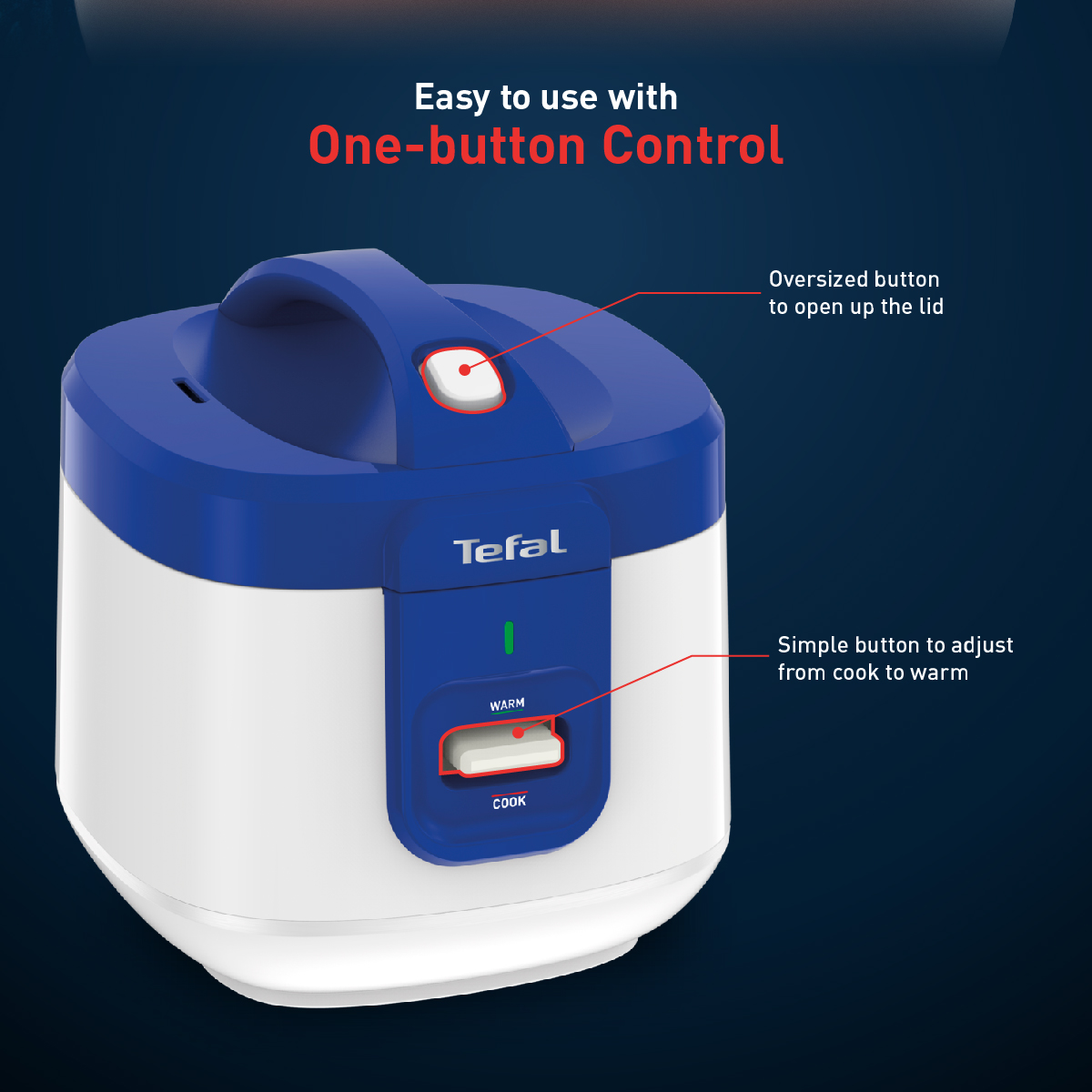 Tefal Everforce Mechanical Rice Cooker 1.5L RK3611 4Layer, Durable
