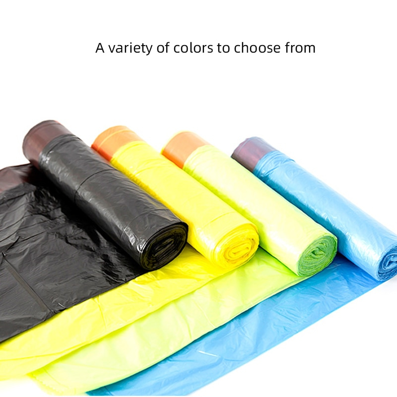 [SG ready Stock] 100pcs 46*60cm Handle Breakpoint Garbage Bag Thickened ...