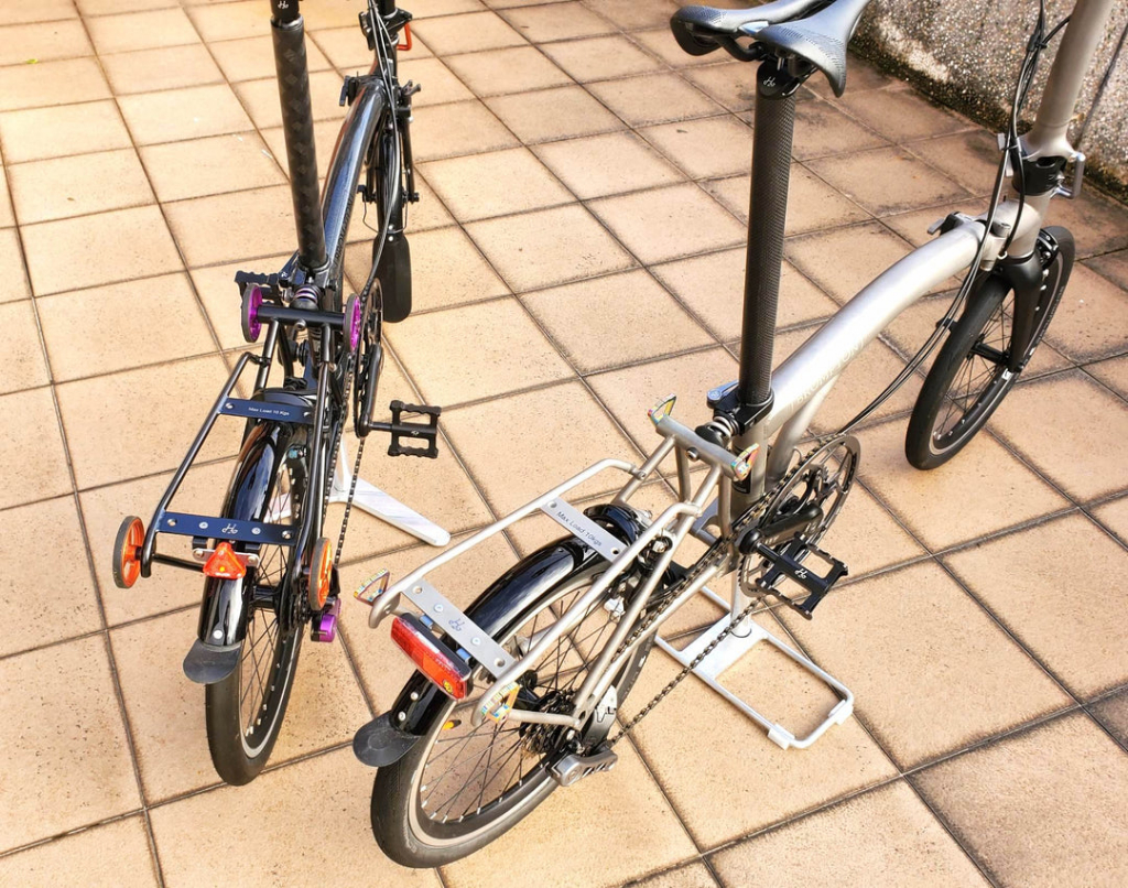 H&H Aluminium Q Rack for Brompton A/C Line & Titanium Q Rack for ...