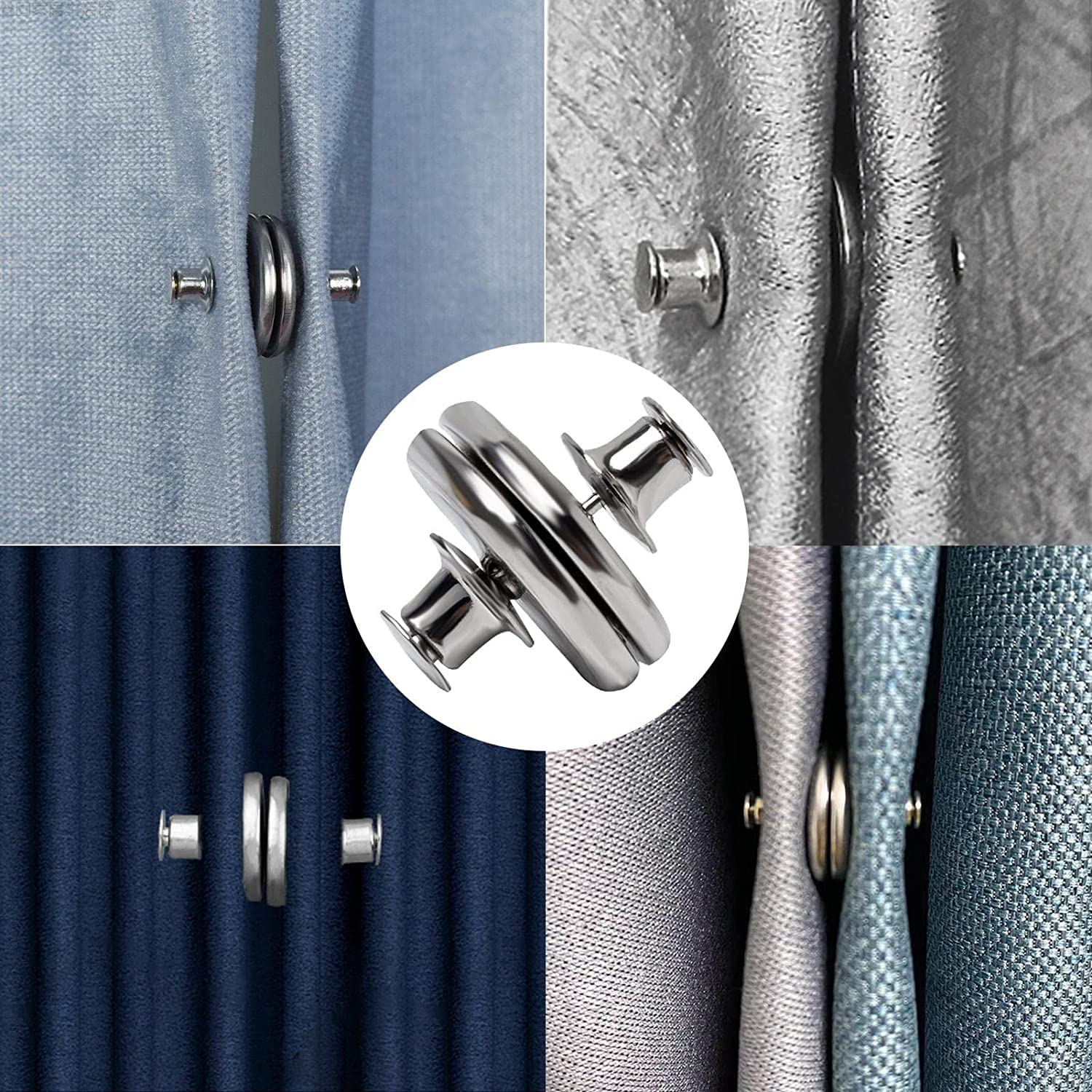Curtain Weights Magnetic Buttons Round Curtain Magnets Closure with ...