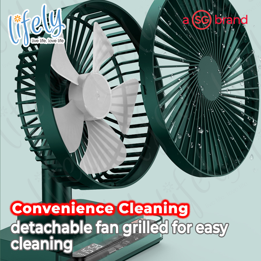 Desk Fan - Lifely Desktop Fan 6 Inches Mini Wireless DeskFan, Singapore ...
