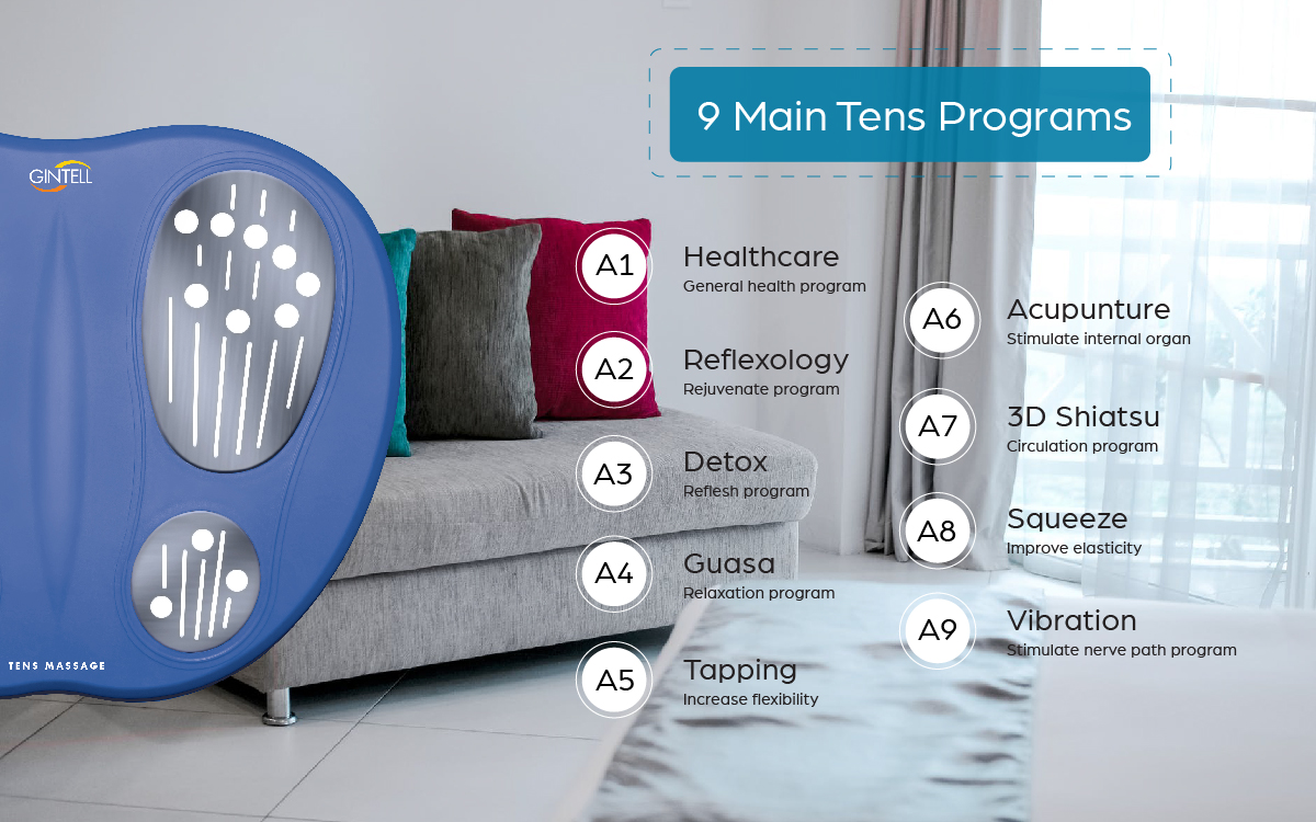 GINTELL G-Beetle Pro Foot Massager and GINTELL Tens Pad Shopee