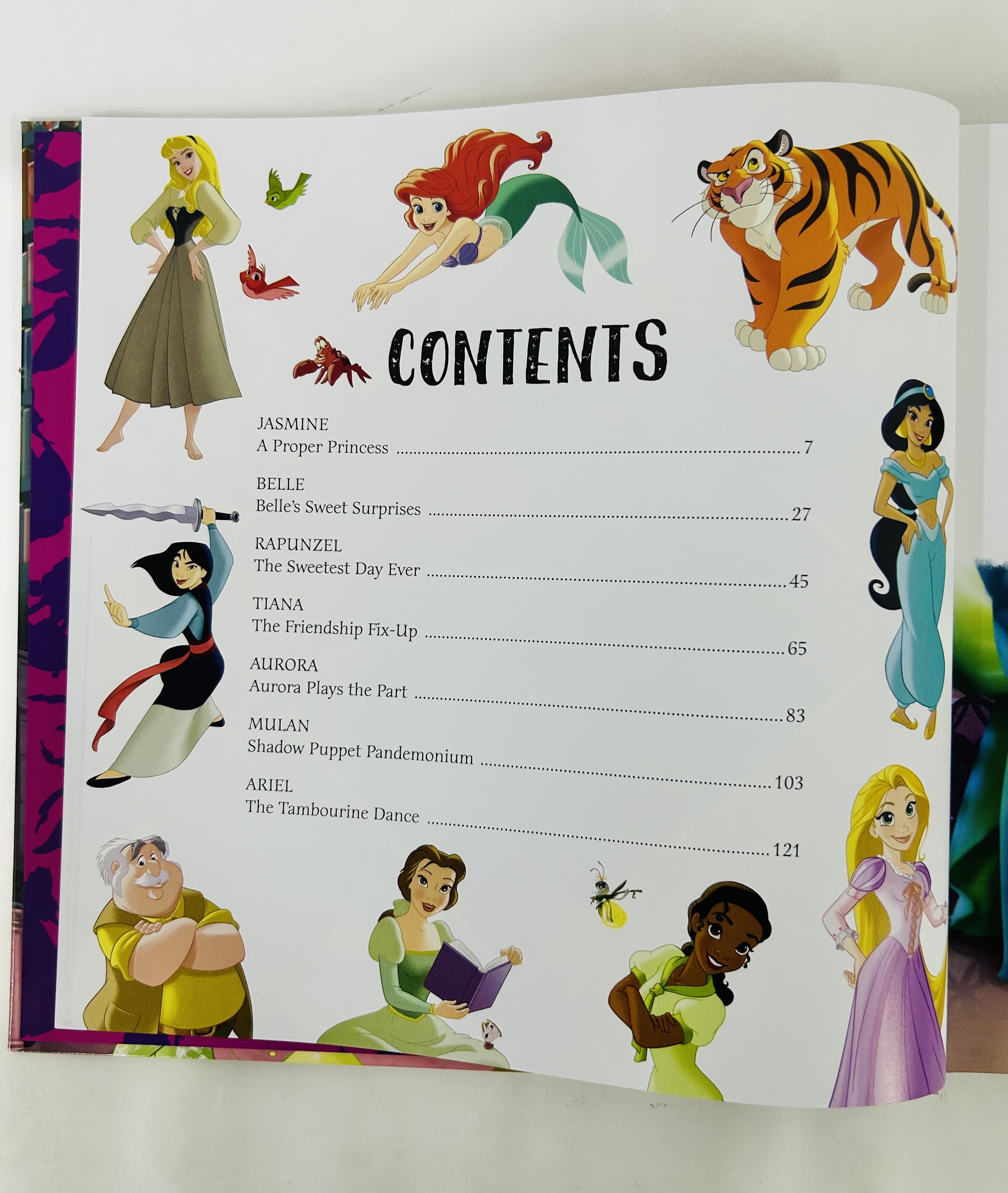 Disney Princess 7 Days of Story Book Collection For Kids 142 Pgs To