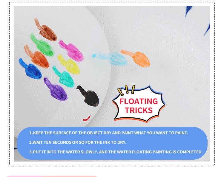 🌈Local Ship🌈8/12 Colors Floating Pen Magic Watercolor Brushes Kids ...