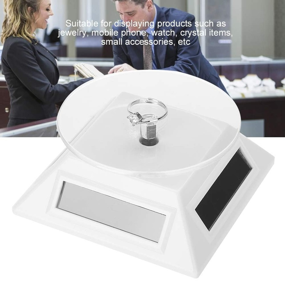 Solar Display Stand, Solar Showcase 360 Degrees Turntable Rotating ...