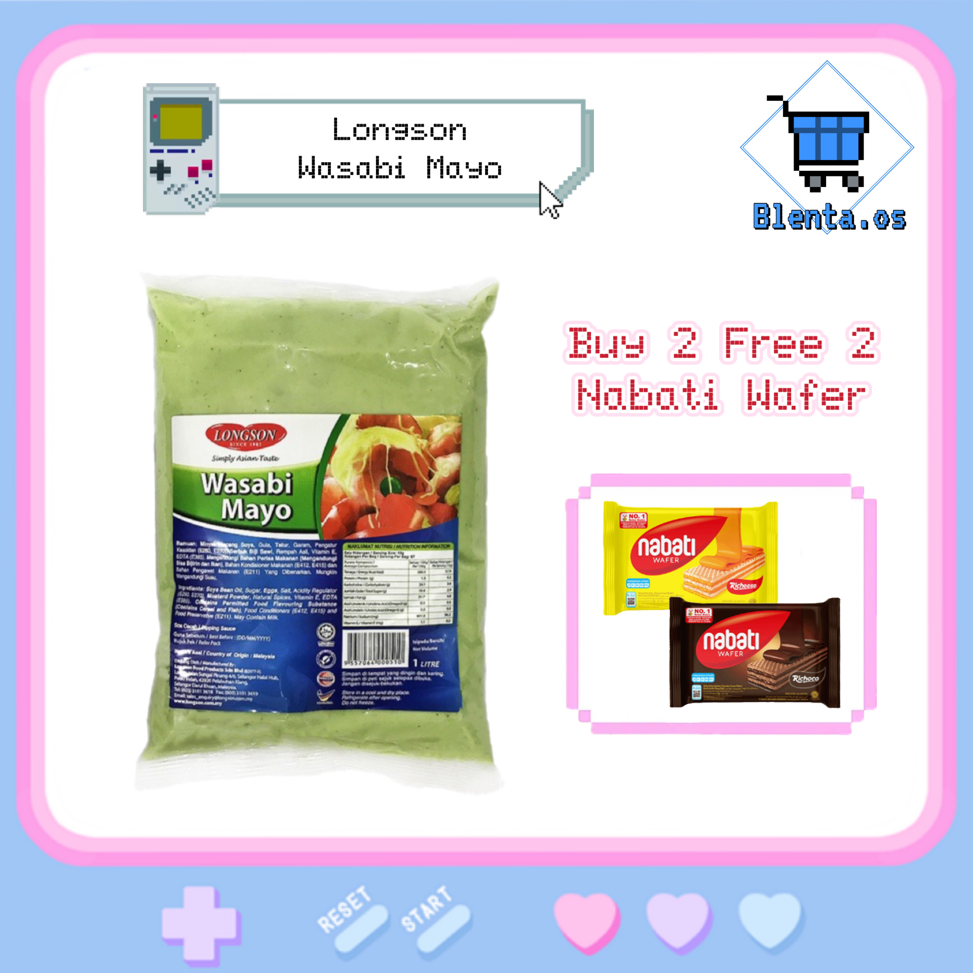 Longson Wasabi Mayo Halal 1KG芥末美乃滋酱🔥SG READY STOCK🔥 | Shopee Singapore