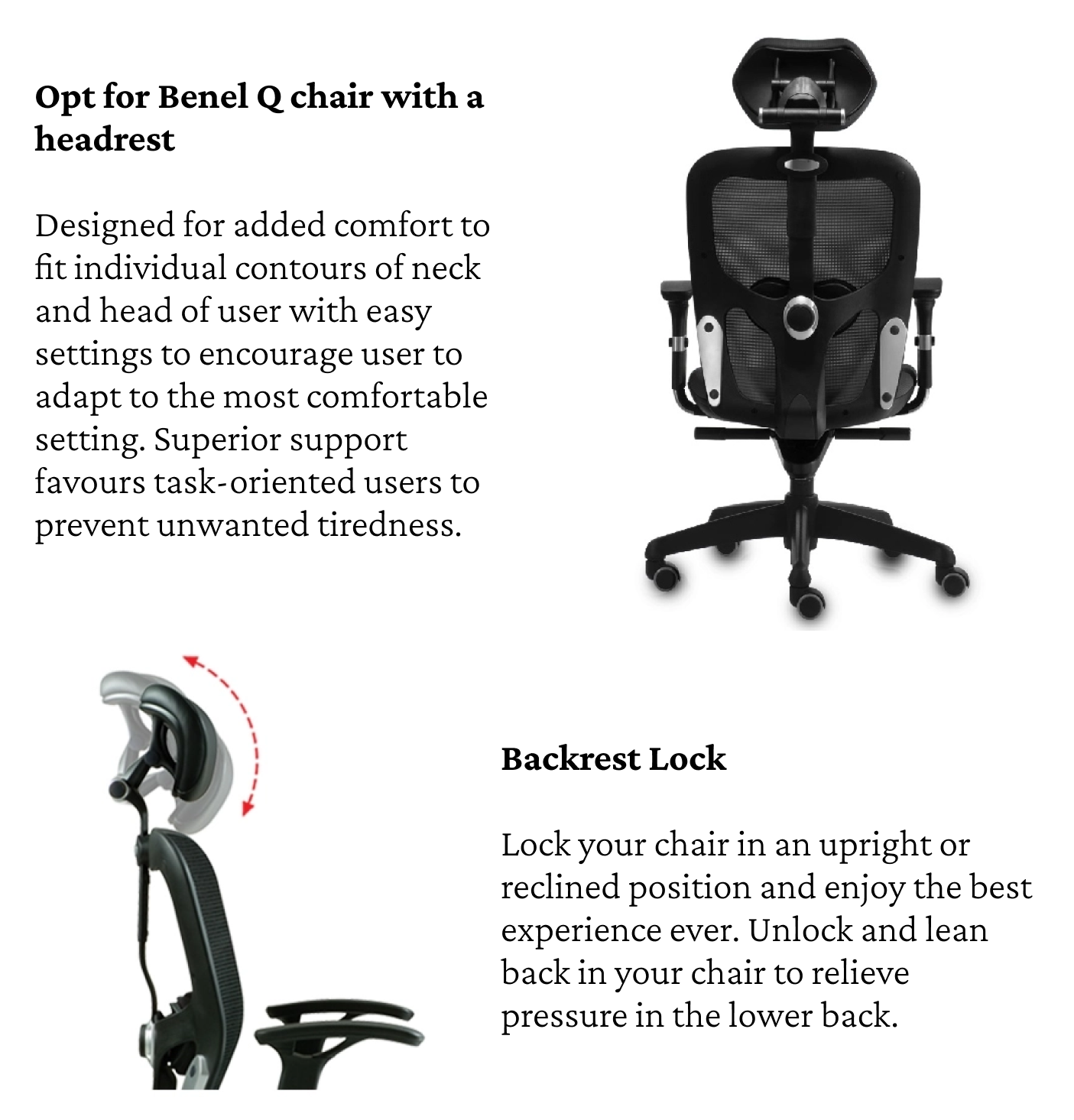 BRAND NEW Benel Q-mesh Ergonomic Chair, Home Office chair, Black colour ...