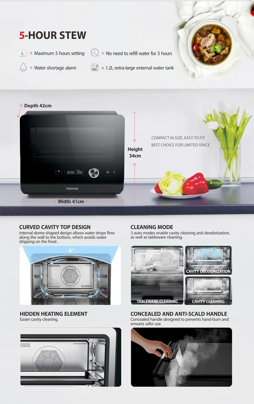 Toshiba pure outlet steam oven