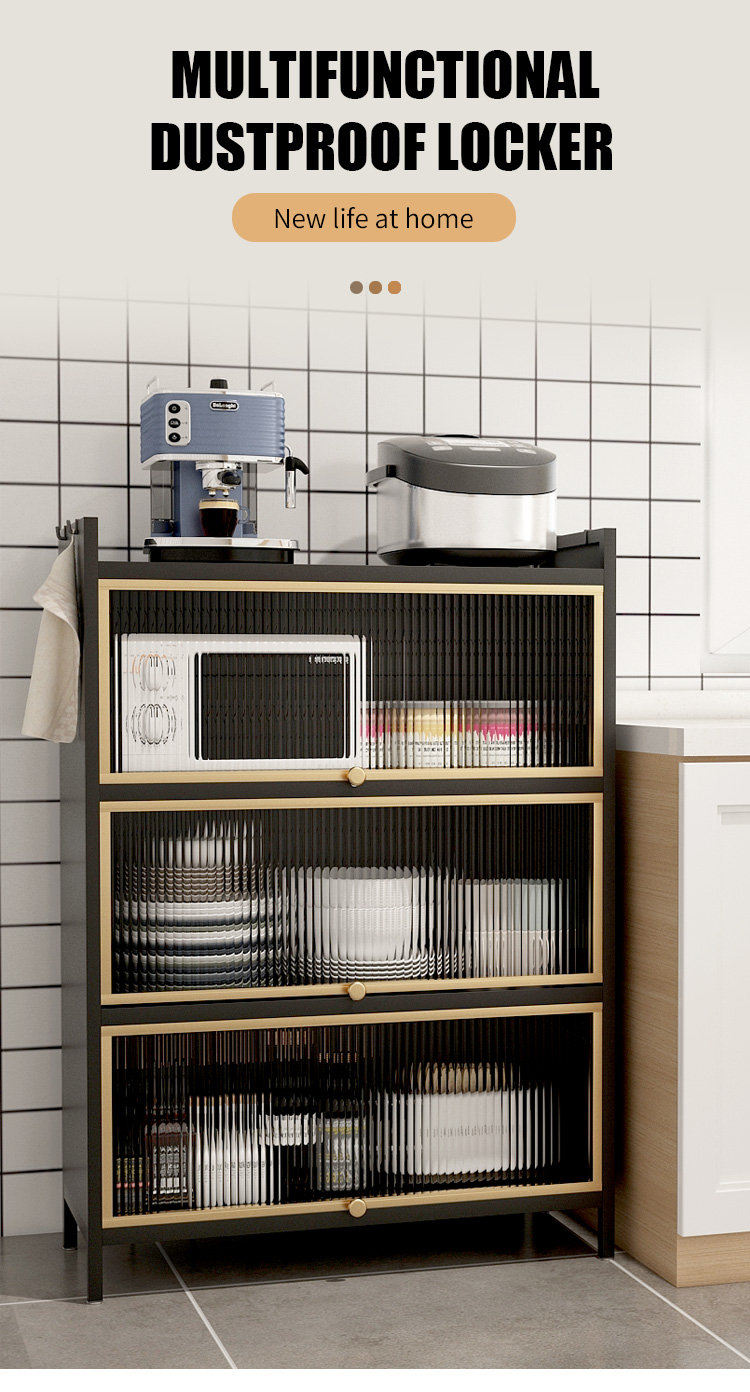 Kitchen Cabinet Sideboard Kitchen Multi-functional Cupboard Simple ...