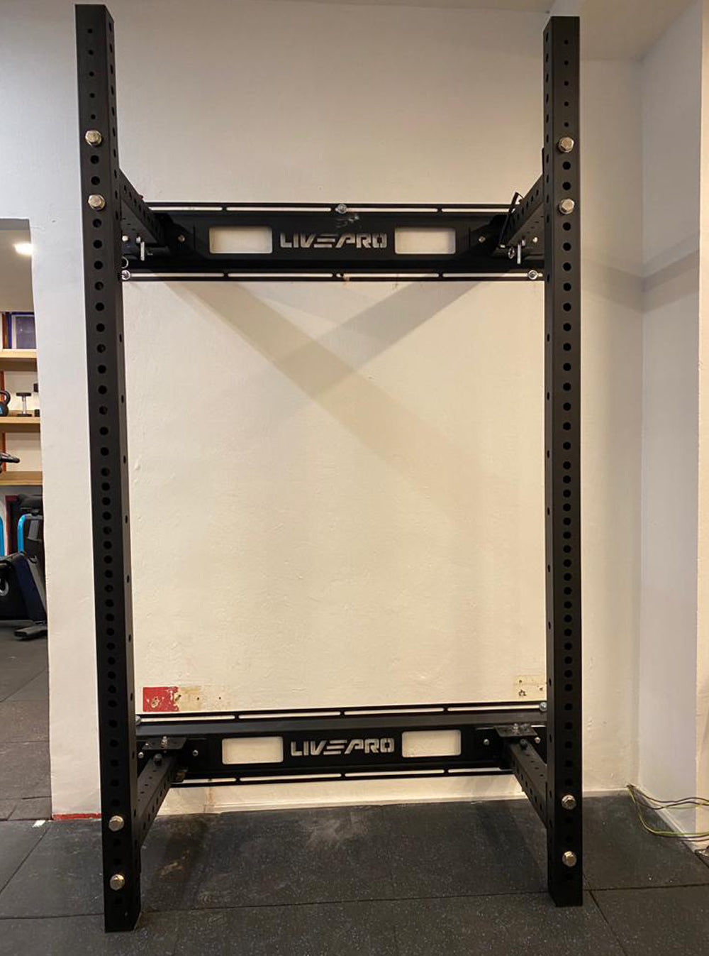 Livepro Wall-Mounted Foldable Squat Rack - Display Unit | Shopee Singapore