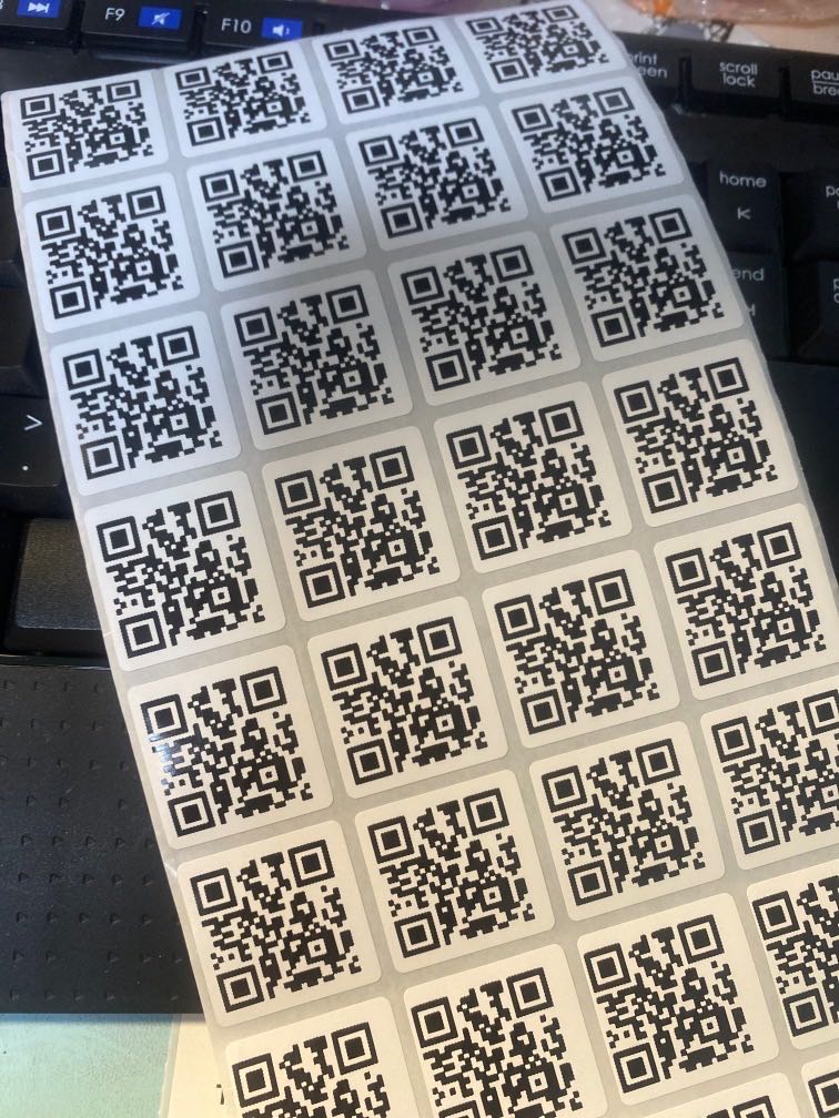 QR Code stickers I Mailing Post Labels I Facebook Instagram Website I ...