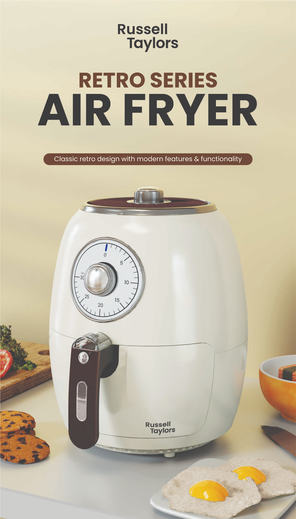 Russell Taylors Air Fryer 3.8L AF-23 (Cream)