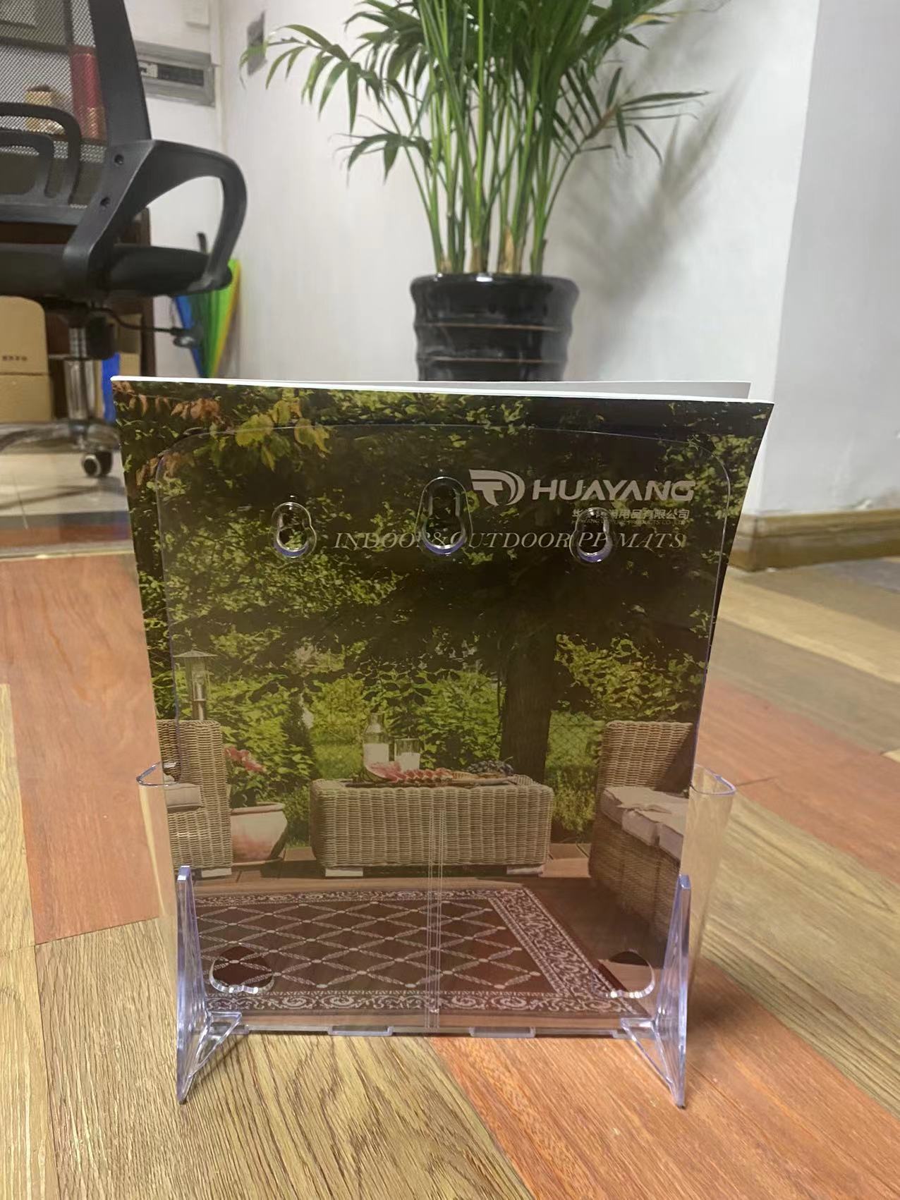 A4 Acrylic Display Stand Desktop File Shelf Multi-Layer Color Page ...