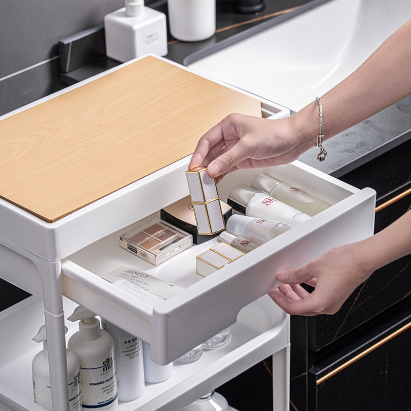 Kitchen Shelves With Drawers Cosmetics Shelves Multi-Storage Lockers ...
