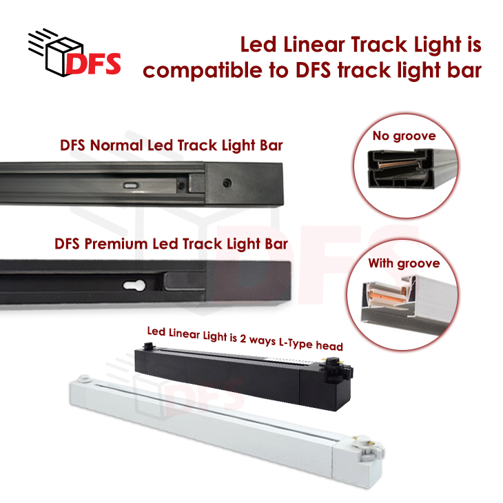 DFS LED Linear Track Light 20W/30W Flood Light Linear Light 6000K ...