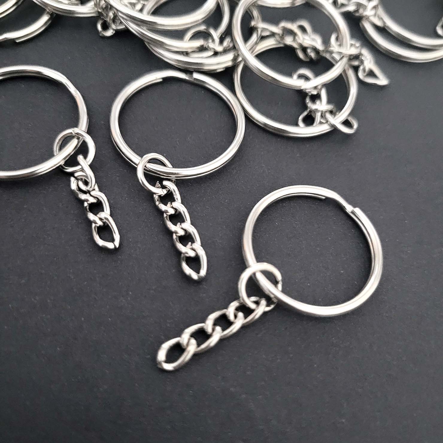 Keychain Key chain ring 25mm with jump ring parts DIY | Shopee Singapore