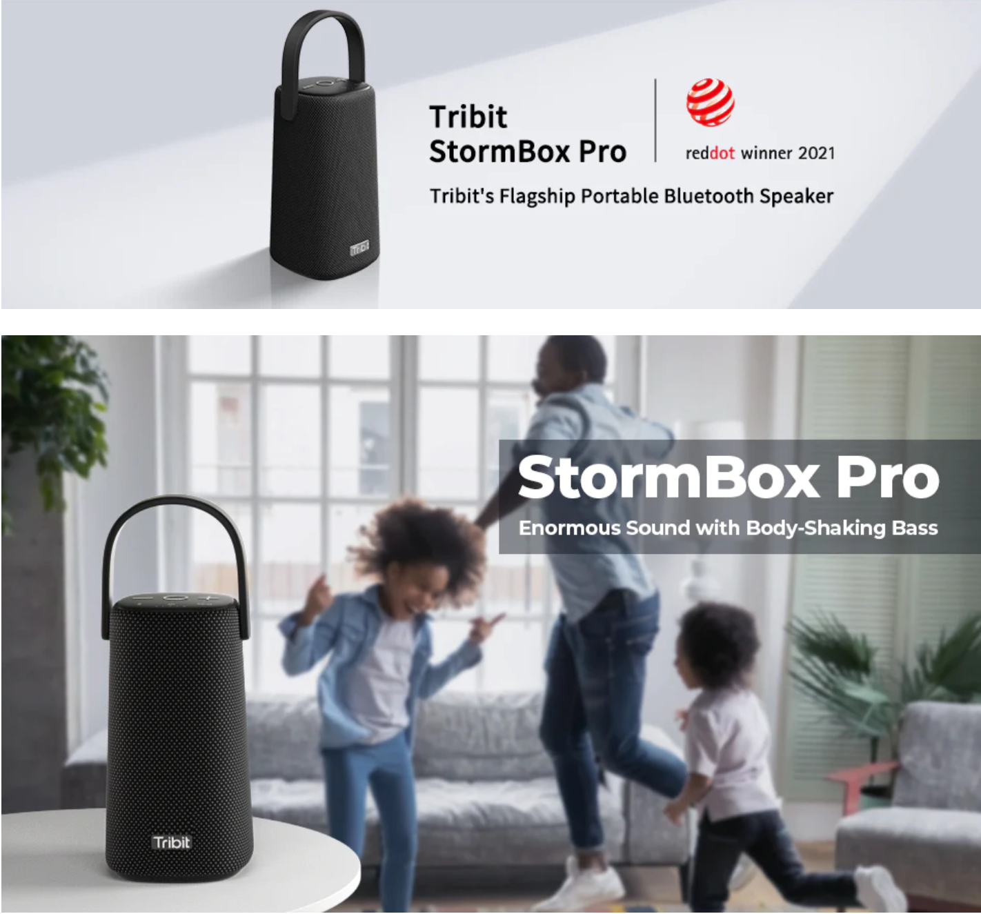Tribit StormBox Pro Portable Speaker with up to 24 hours boosted ...