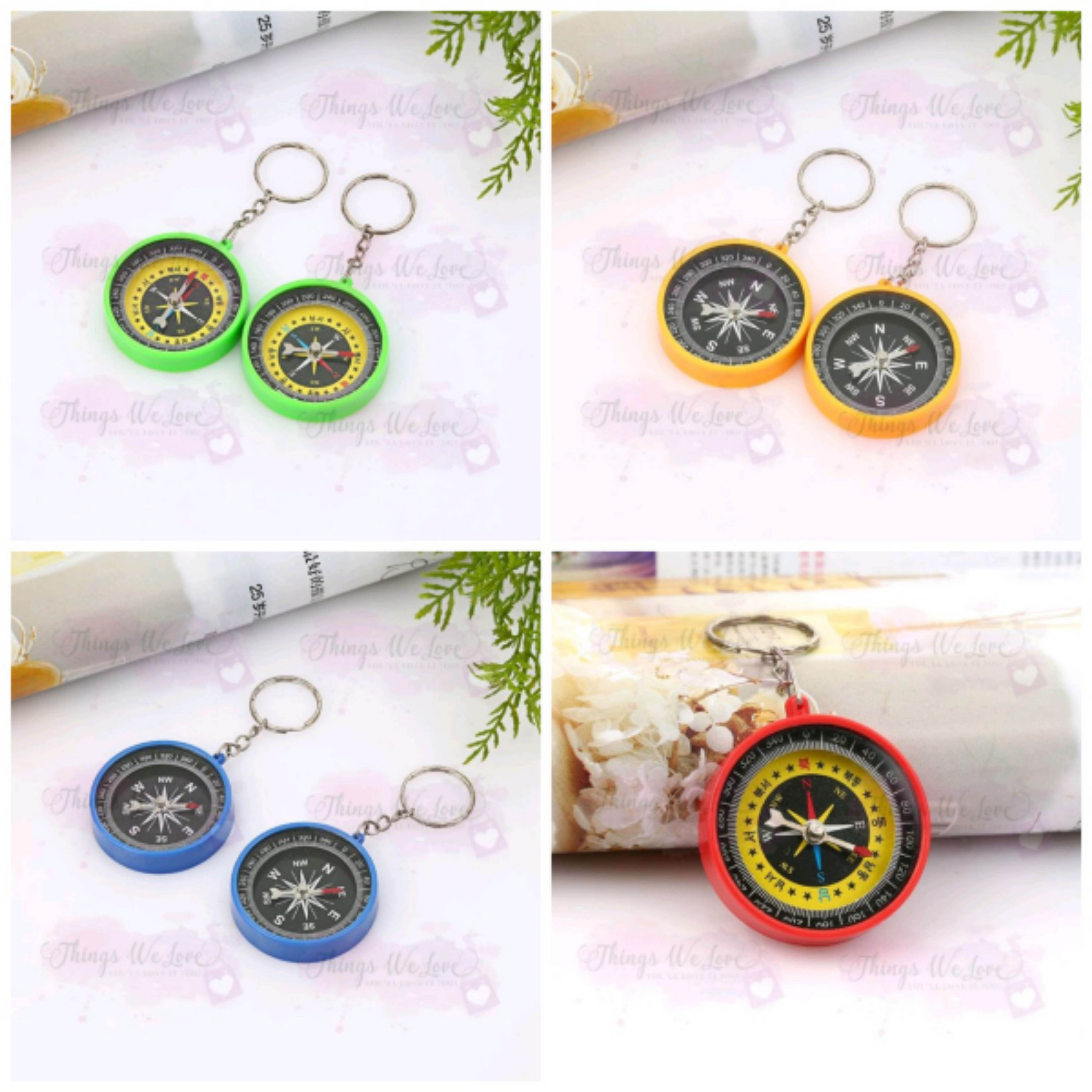 [SG SELLER] [FREE SHIPPING] Pocket Compass Keychain Camping Hiking ...