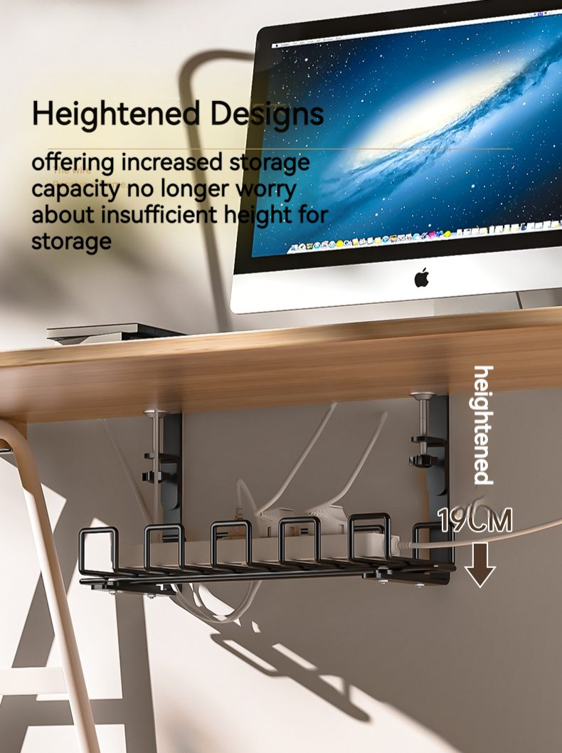 Under Desk Cable Organizer ,Under The Table Wire Management Rack ,36/40 ...