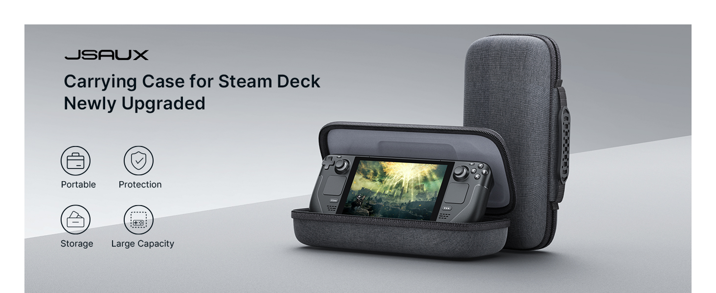 JSAUX Steam Deck OLED Protective Case Portable Hard Shell Console ...