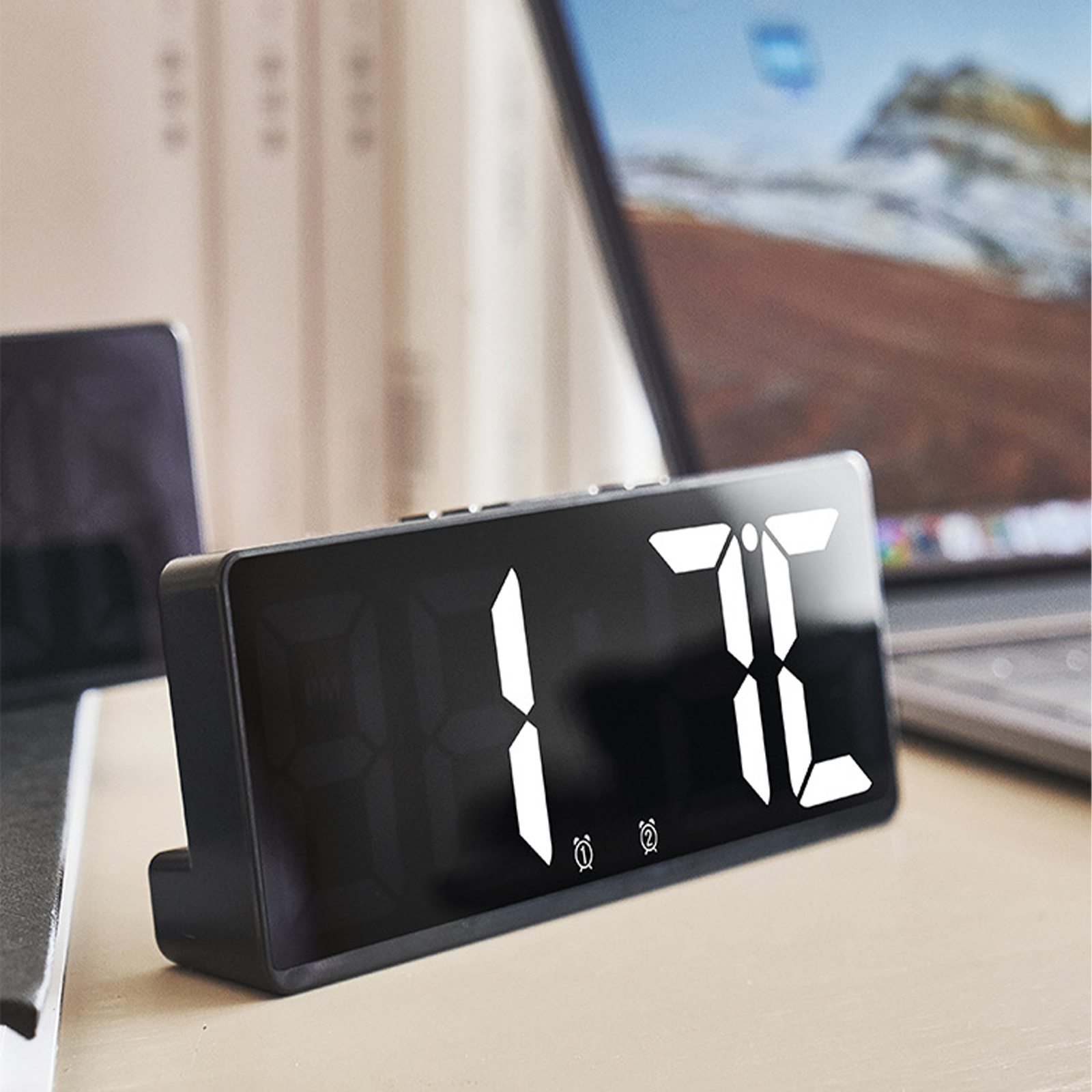 [ SG Ready Stock] Modern Minimalist LED Display Digital Alarm Clock ...