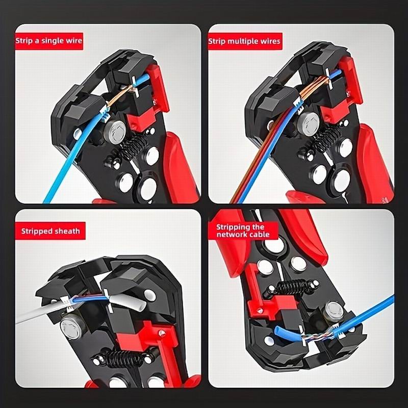 5in1 Cable Crimper Wire Cutter Automatic Stripper Electrical Wire ...