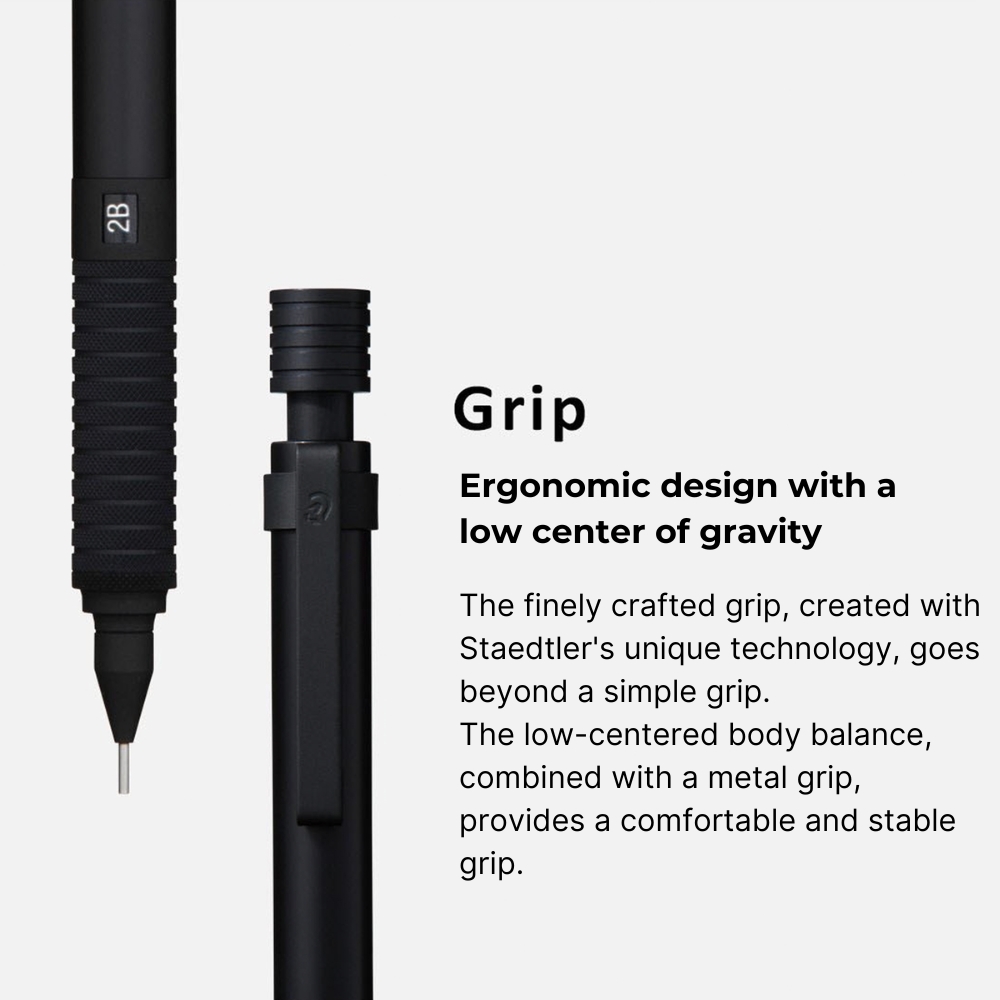 Staedtler 925-35 Black Limited Edition 0.5mm Drafting Mechanical Pencil ...