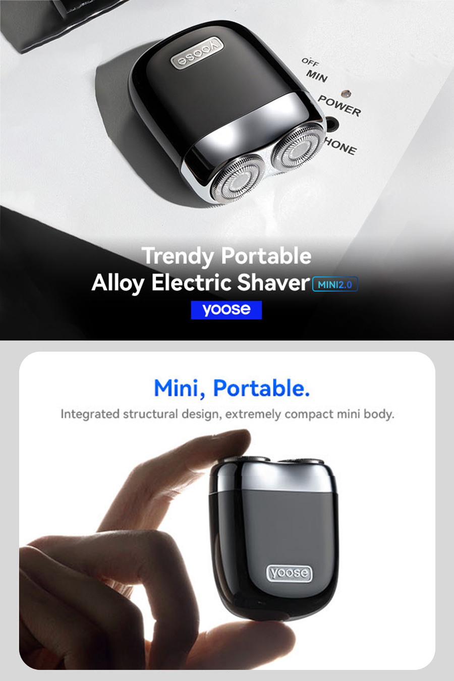 [Ready Stock] yoose Mini Shaver 2.0 Portable Electric Rechargeable ...