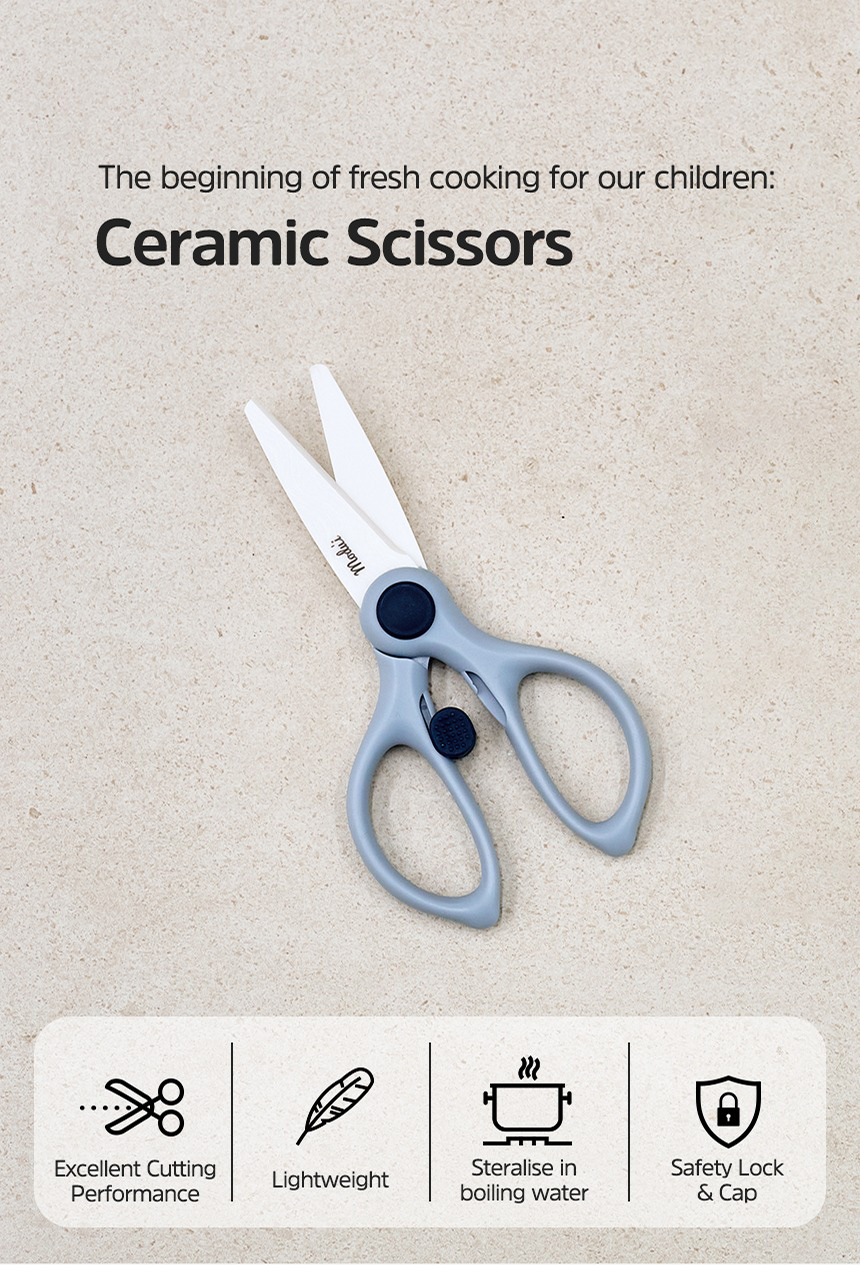 MODU'I - Ceramic Scissors / Lightweight / Safety Lock / Excellent ...