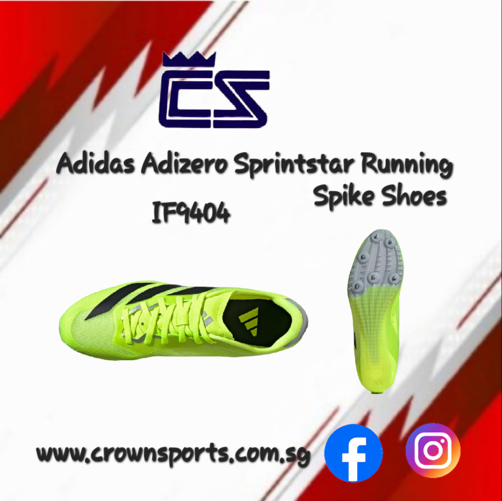 Adidas Adizero Sprintstar Track & Field Running Shoes IF9404- UNISEX ...
