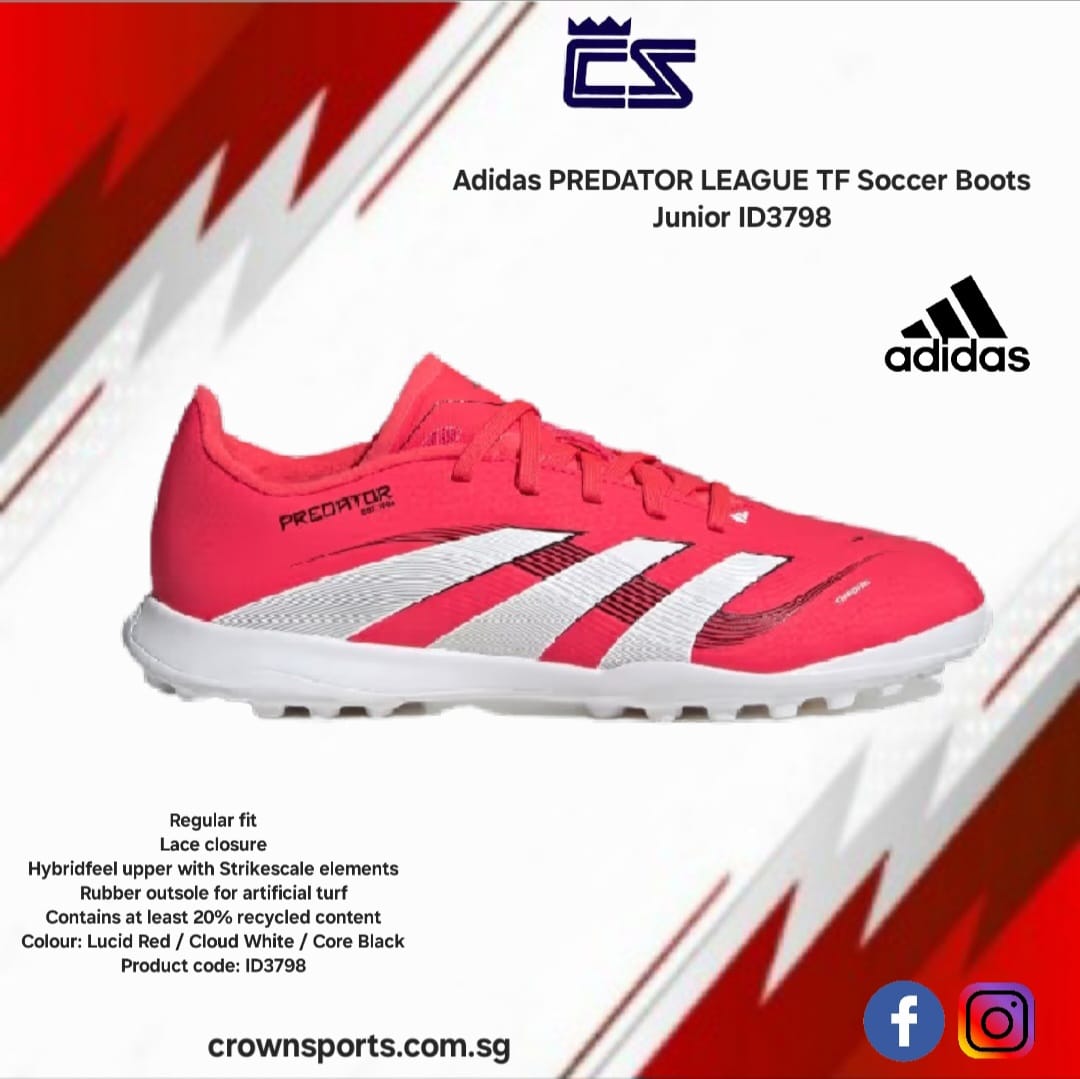 Adidas PREDATOR LEAGUE TF Soccer Boots Junior ID3798 | Shopee Singapore