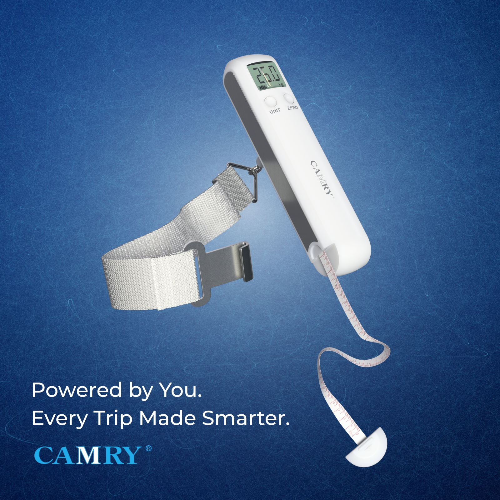 Camry 2-in-1 Luggage Scale - No Battery Needed | Pull to Power | Built ...