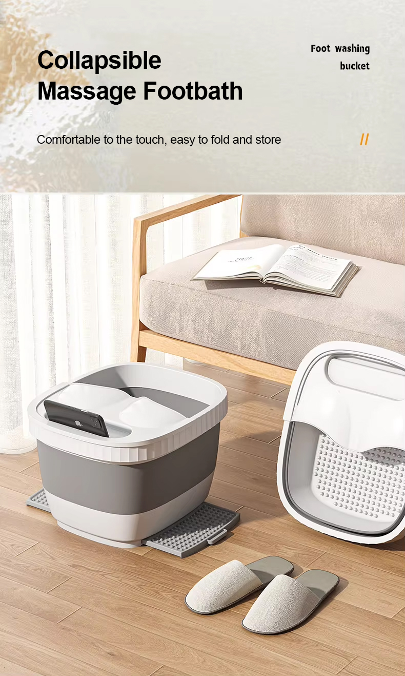 TURTLE Foldable Foot Bath Basin Foot Soaking Bucket Folding Pail Foot ...