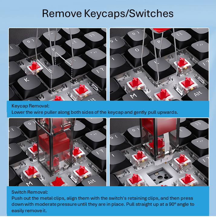 【SG】Keycap-Switch Puller for Hot-swappable Mechanical Keyboard | Shopee ...