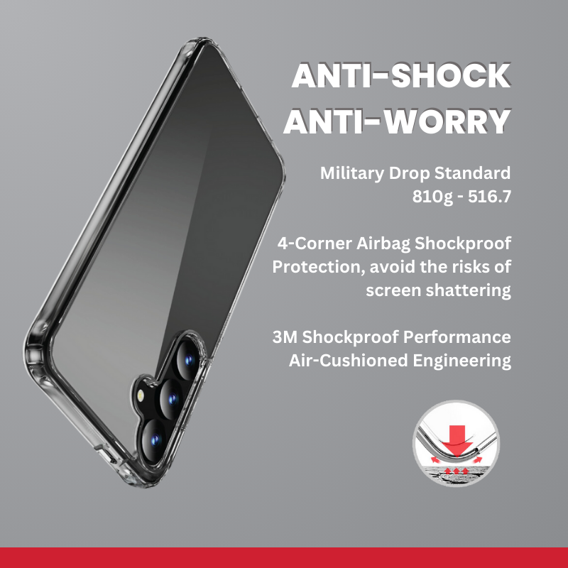 Red Monster Case for S25 | S25+ | S25 Ultra - Hybrid Tech Clear (Hard ...