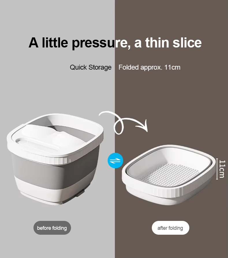 TURTLE Foldable Foot Bath Basin Foot Soaking Bucket Folding Pail Foot ...