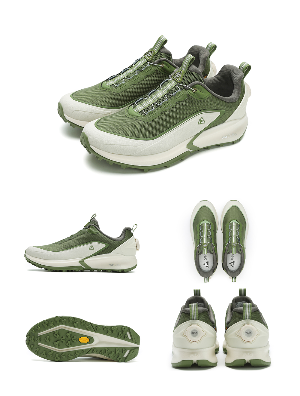 FILA CORE ATHLETICS BOA LYNX 3 Men Sneakers (White / Green) | Shopee ...