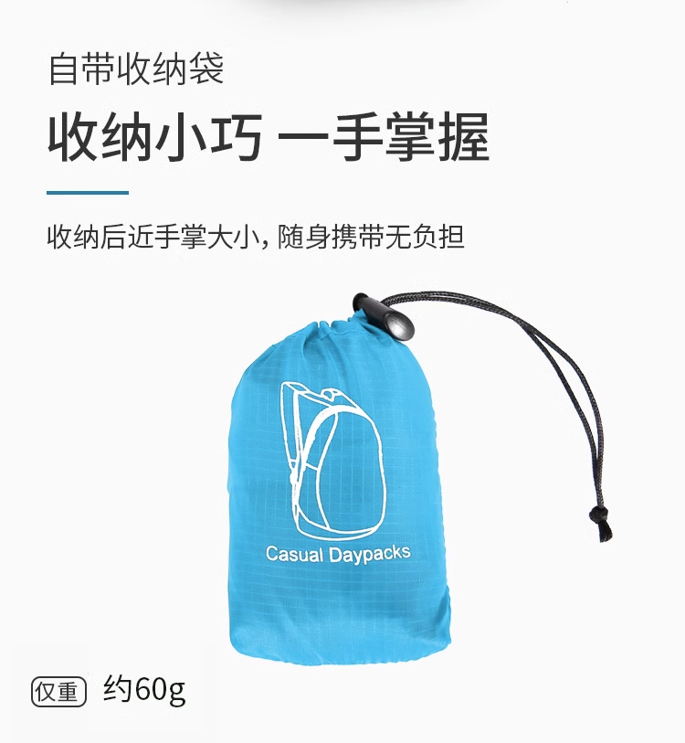Foldable Travel Backpack Bag (Pocket Sized When Folded), Up to 20L ...
