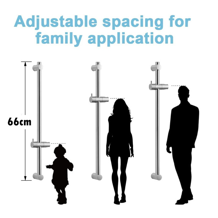 (FOREVER PREMIUM) 304 Stainless Steel Sliding Bar Shower head Holder ...