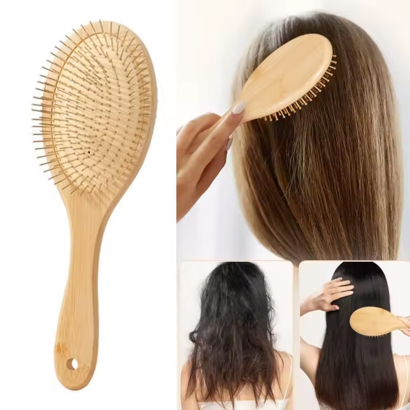 【SG Local delivery】Premium Bamboo Wood Comb - Stimulates Hair Growth ...