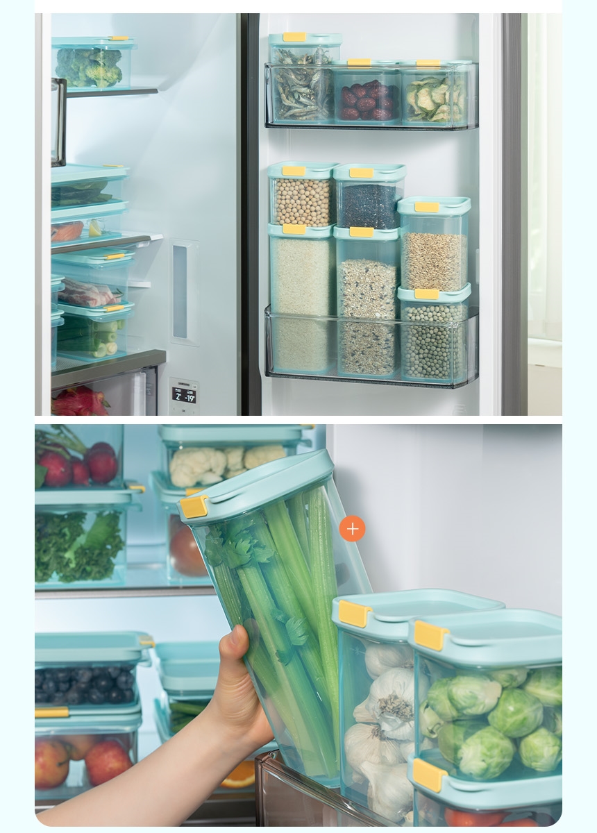 LocknLock Freezer Fit Door Pocket 3P Set Containers Case 600ml 900ml 1 ...