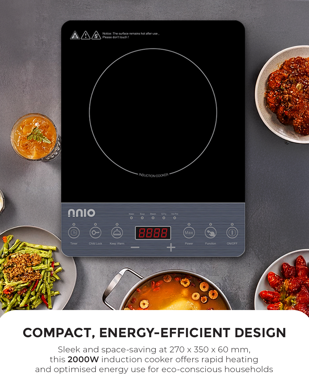 NNIO Induction Cooker - N178IC | Shopee Singapore