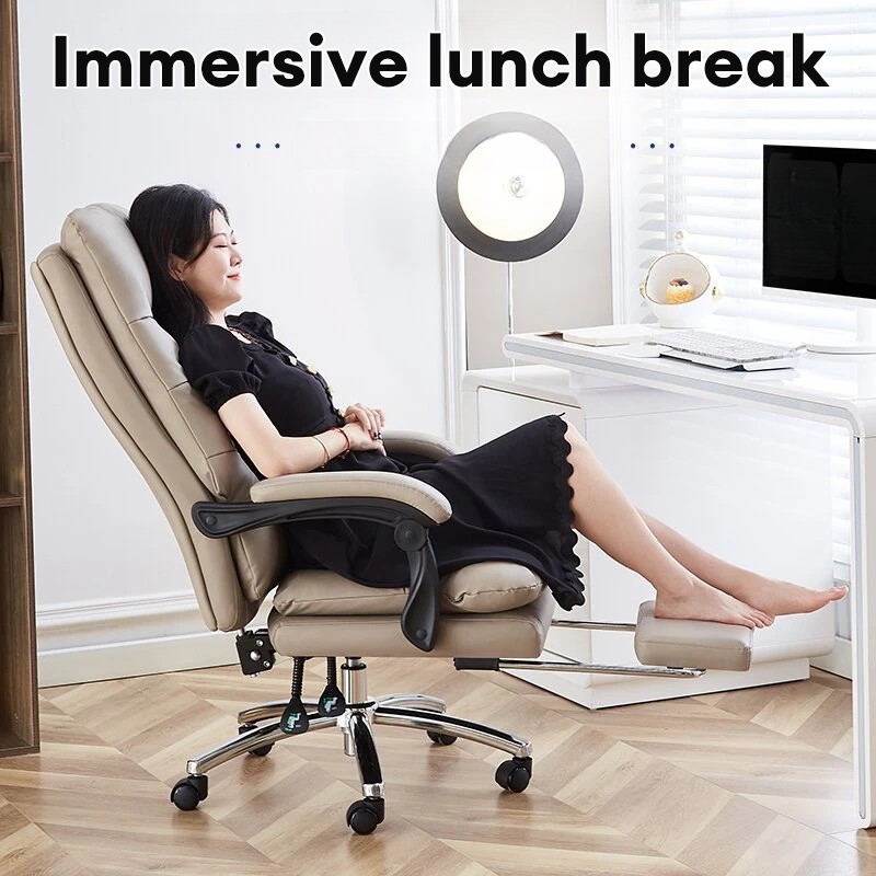 SNB Leather BOSS Office Chair Home Office Ergonomic Swivel Chair Gaming ...
