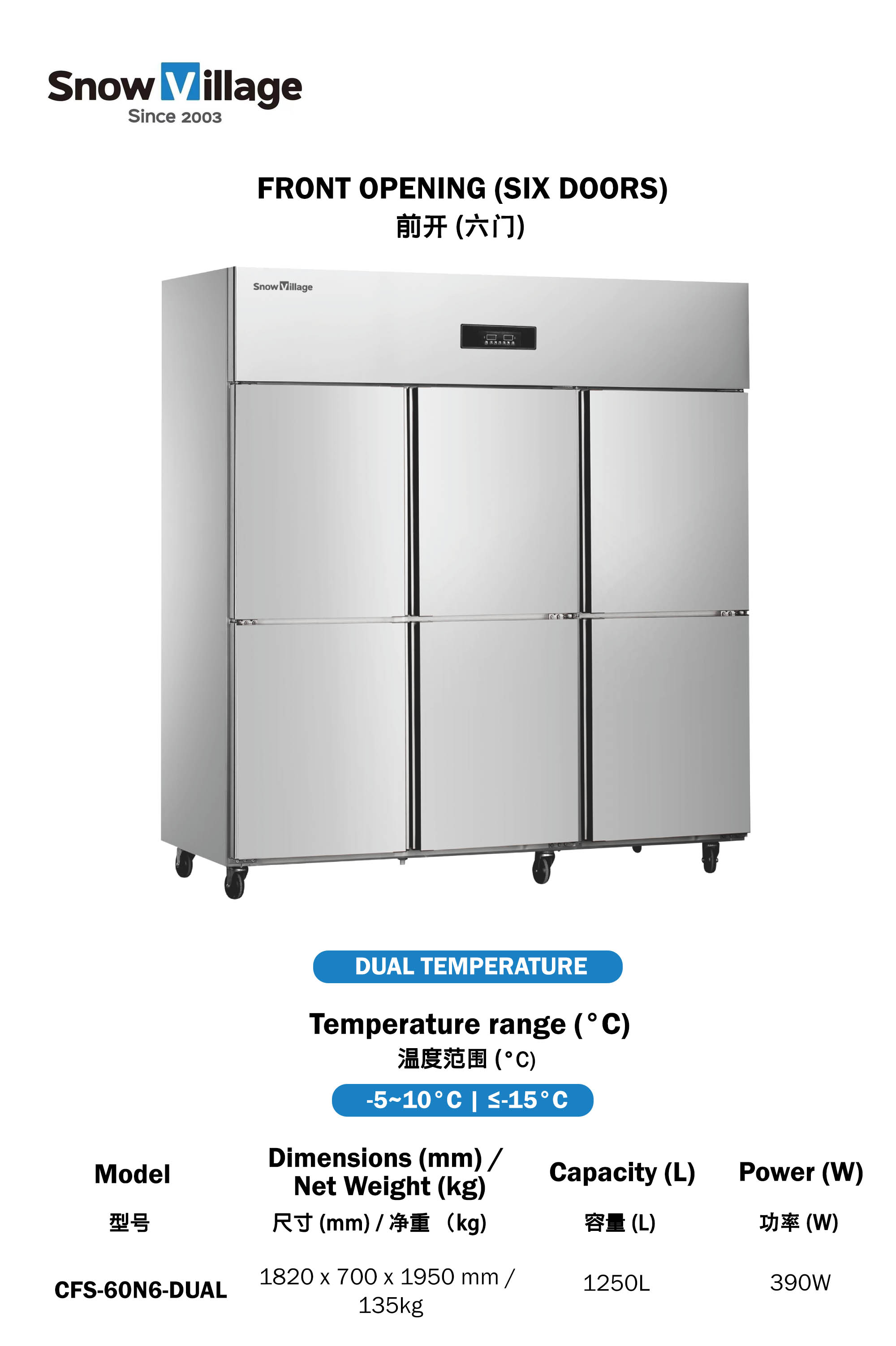 [Snow Village SG] Commercial 2-Door/4-Door Kitchen Standard Static ...