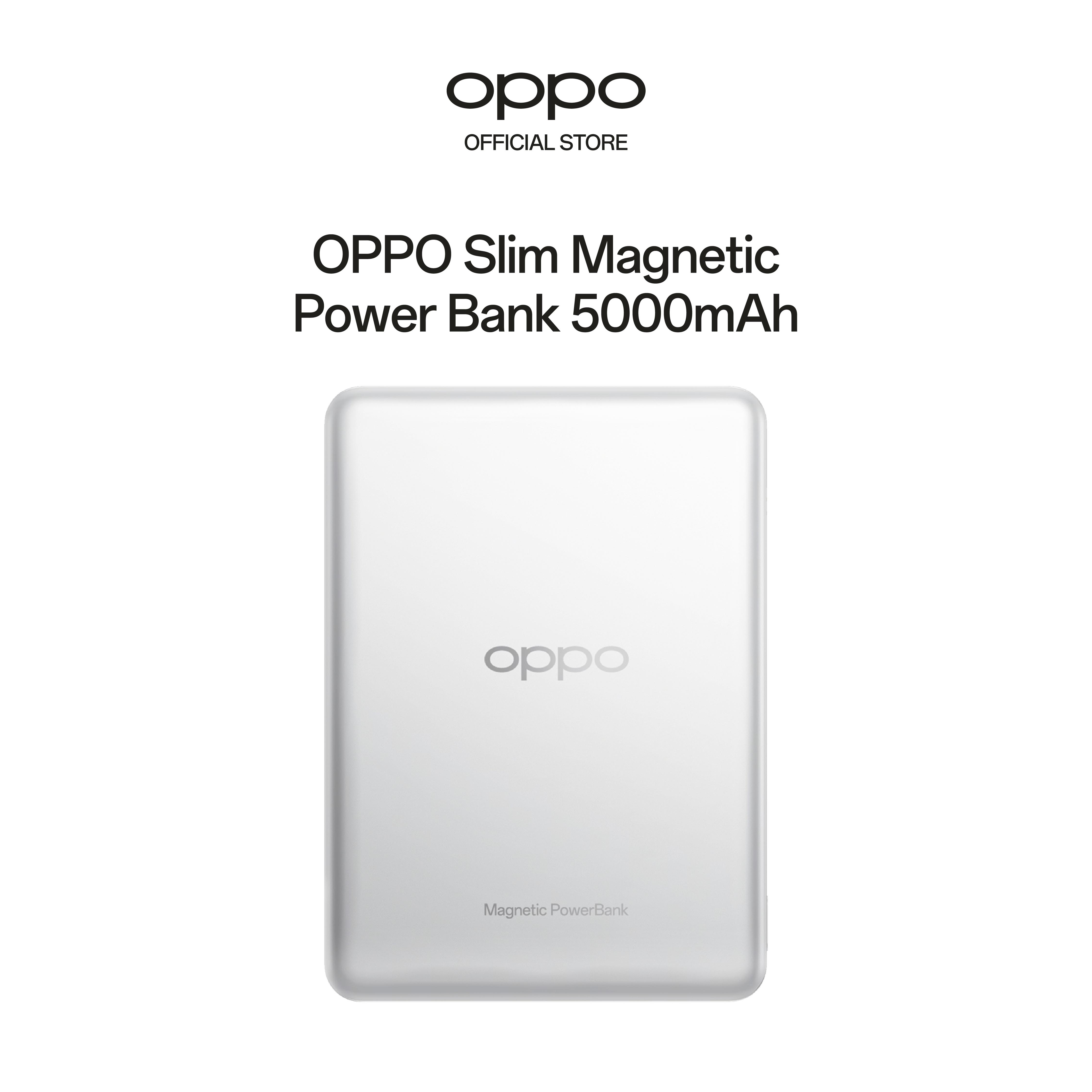 OPPO Mag Slim Magnetic Power Bank (Silver) Shopee Singapore