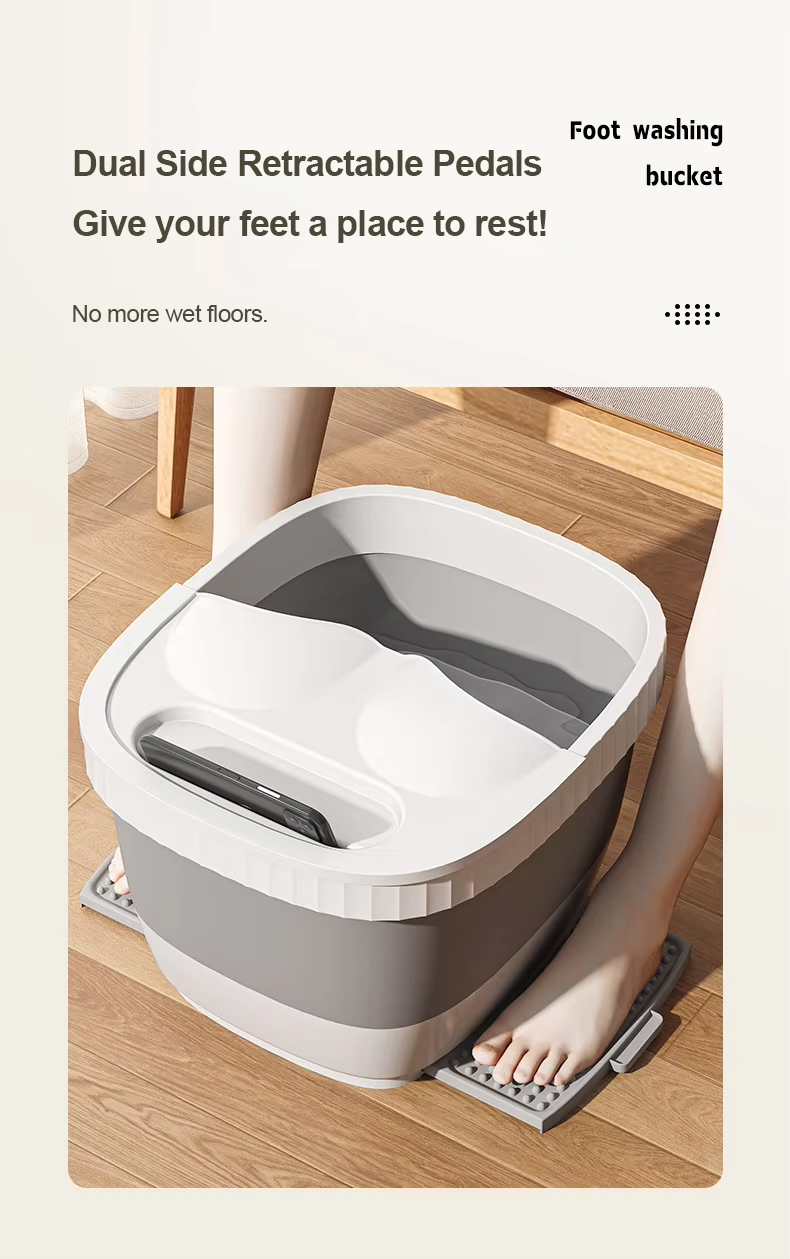 TURTLE Foldable Foot Bath Basin Foot Soaking Bucket Folding Pail Foot ...