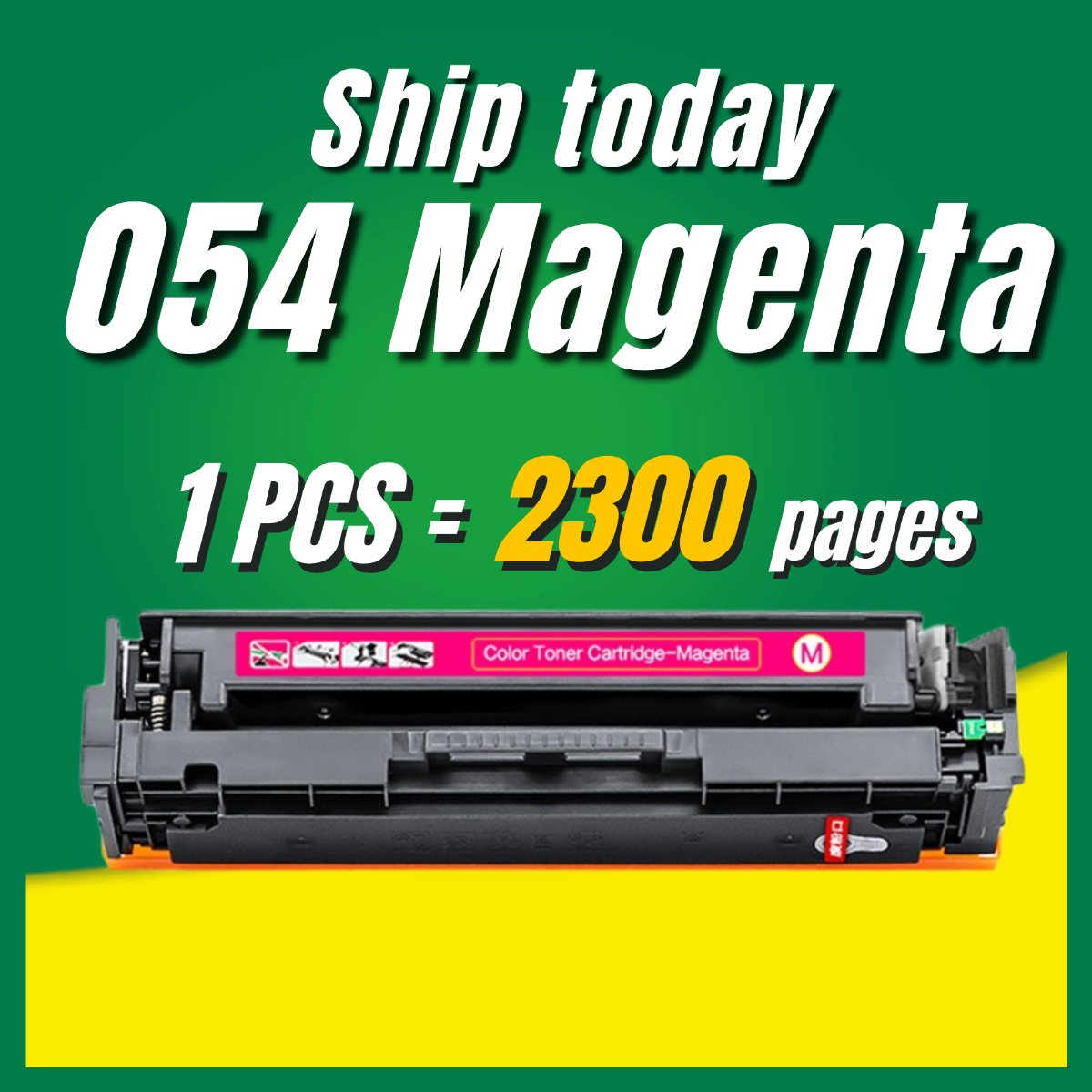 Canon 054/054H 054 H Toner Cartridge Compatible for Canon LBP621/LBP623 ...