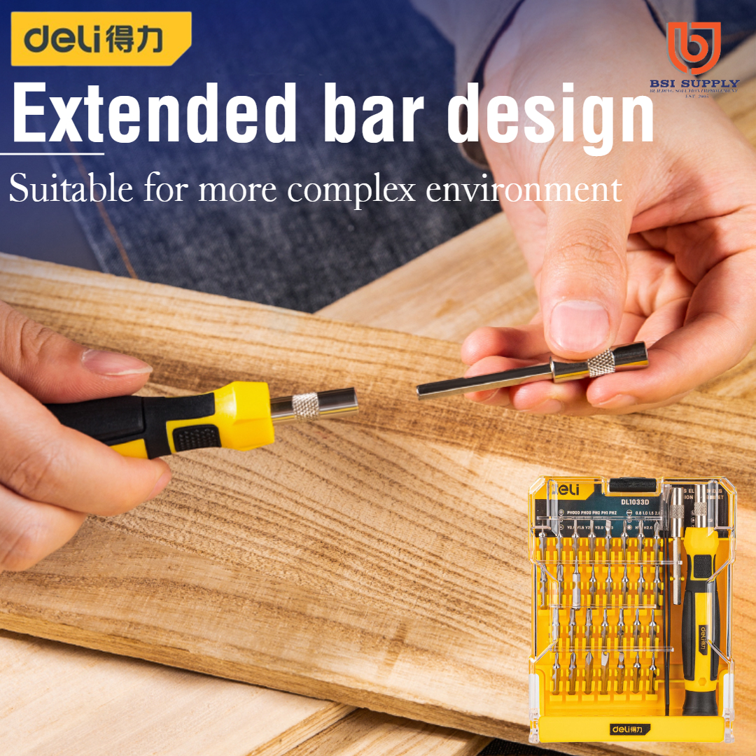 (SG STOCK) 33pcs Precision Screwdriver Bit Set – Extended Bar Design ...
