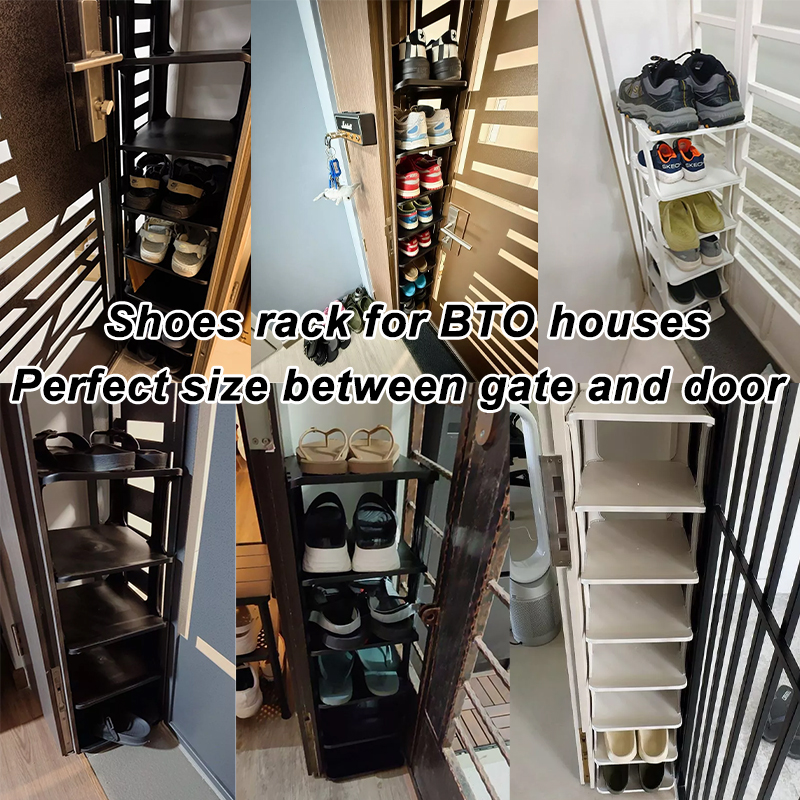 SG Stock Multi-Layer Shoe Rack Plastic Simple Shoe Racks Space Saving ...